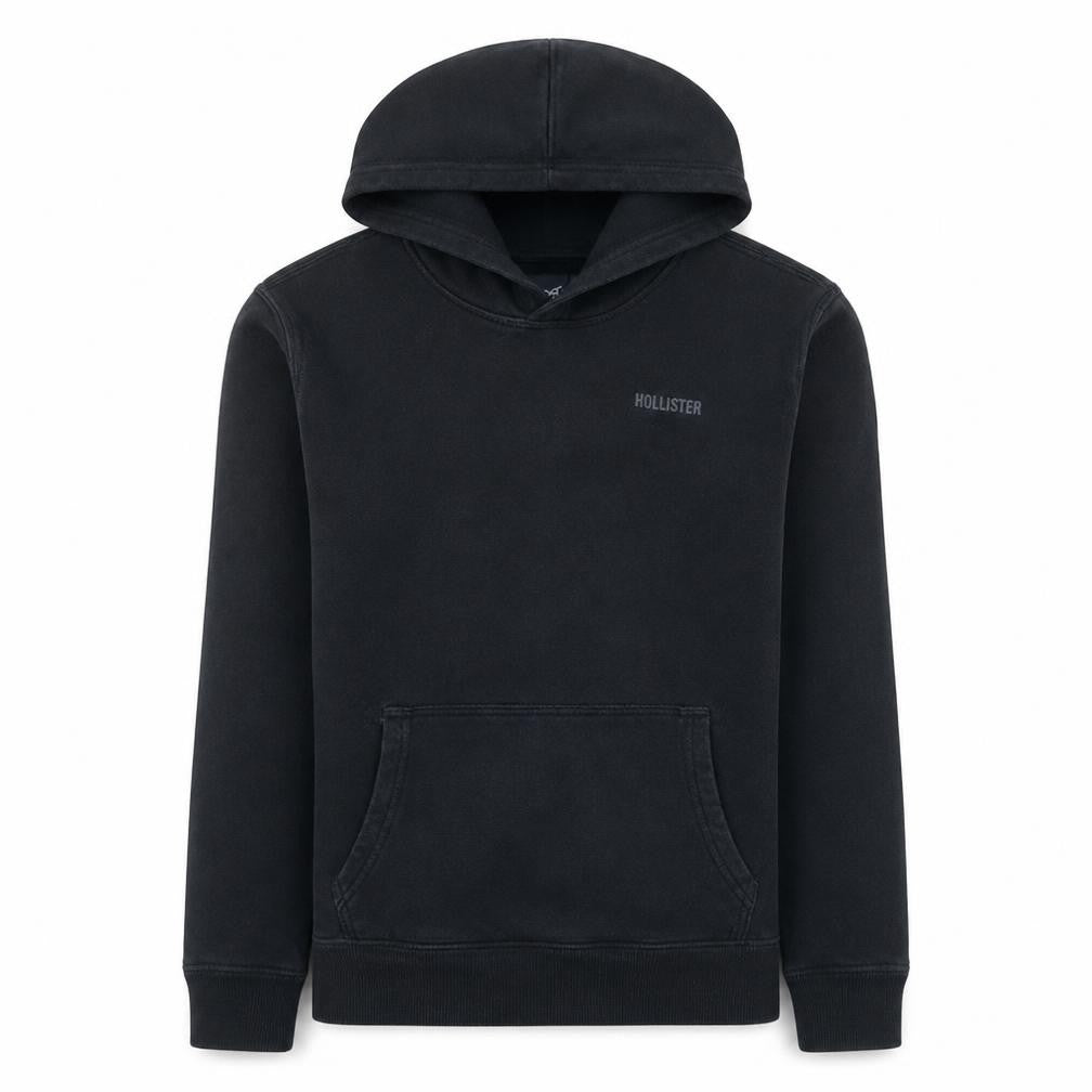 Mens UK Size XS Hollister Black Pullover Hoodie