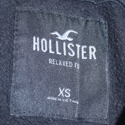 Mens UK Size XS Hollister Black Pullover Hoodie