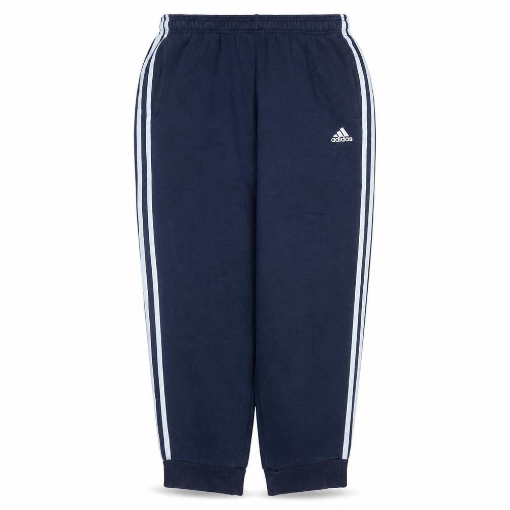 Adidas Men's Blue Jogger Trousers L Regular Fit Cotton Blend