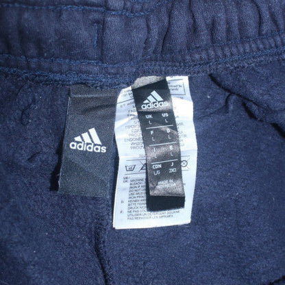 Adidas Men's Blue Jogger Trousers L Regular Fit Cotton Blend