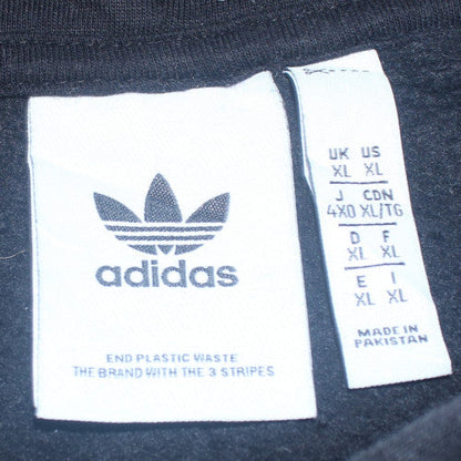 Mens UK Size XL adidas Black Pullover Hoodie