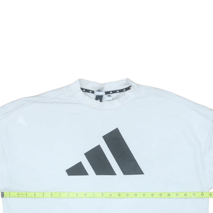 Womens UK Size S adidas White Pullover Sweatshirt