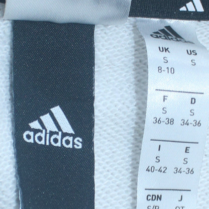 Womens UK Size S adidas White Pullover Sweatshirt