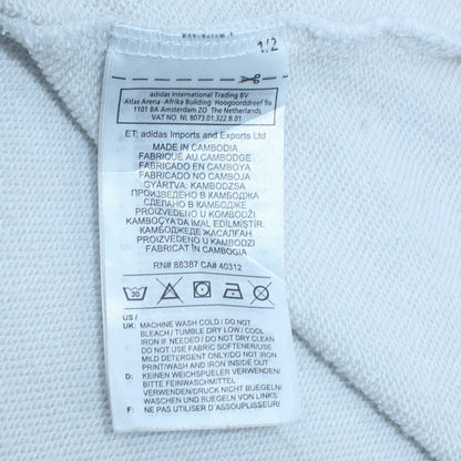 Womens UK Size S adidas White Pullover Sweatshirt