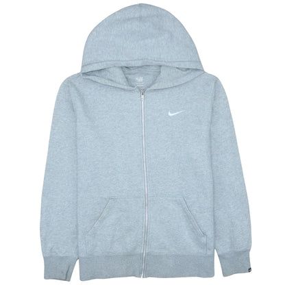 Mens UK Size L Nike Grey Full Zip Hoodie