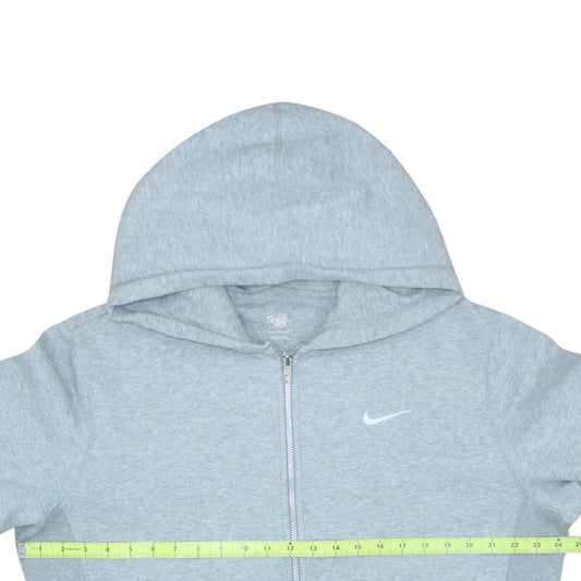 Mens UK Size L Nike Grey Full Zip Hoodie