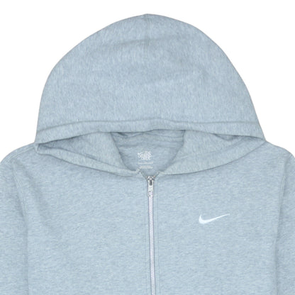 Mens UK Size L Nike Grey Full Zip Hoodie