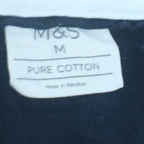 Mens UK Size M Marks and Spencer 100% Cotton Polo Shirt