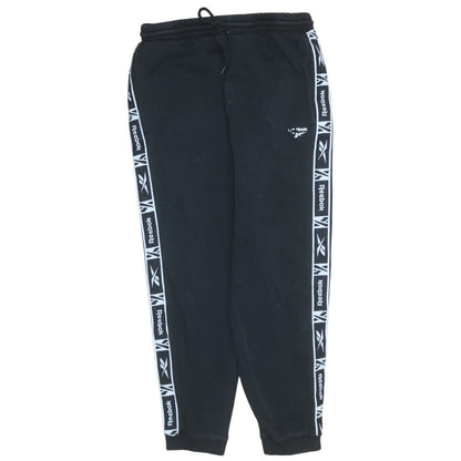Mens UK Size M Reebok Regular Fit Jogger Black Trousers