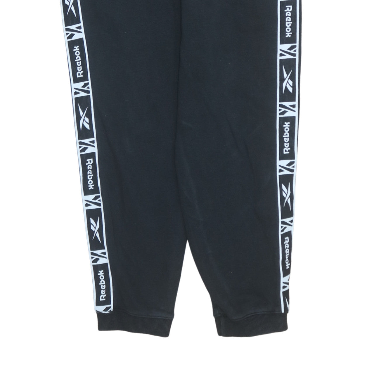 Mens UK Size M Reebok Regular Fit Jogger Black Trousers