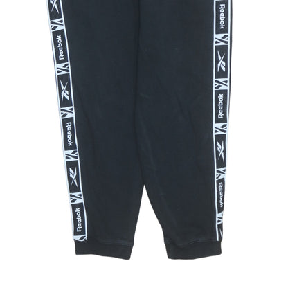 Mens UK Size M Reebok Regular Fit Jogger Black Trousers