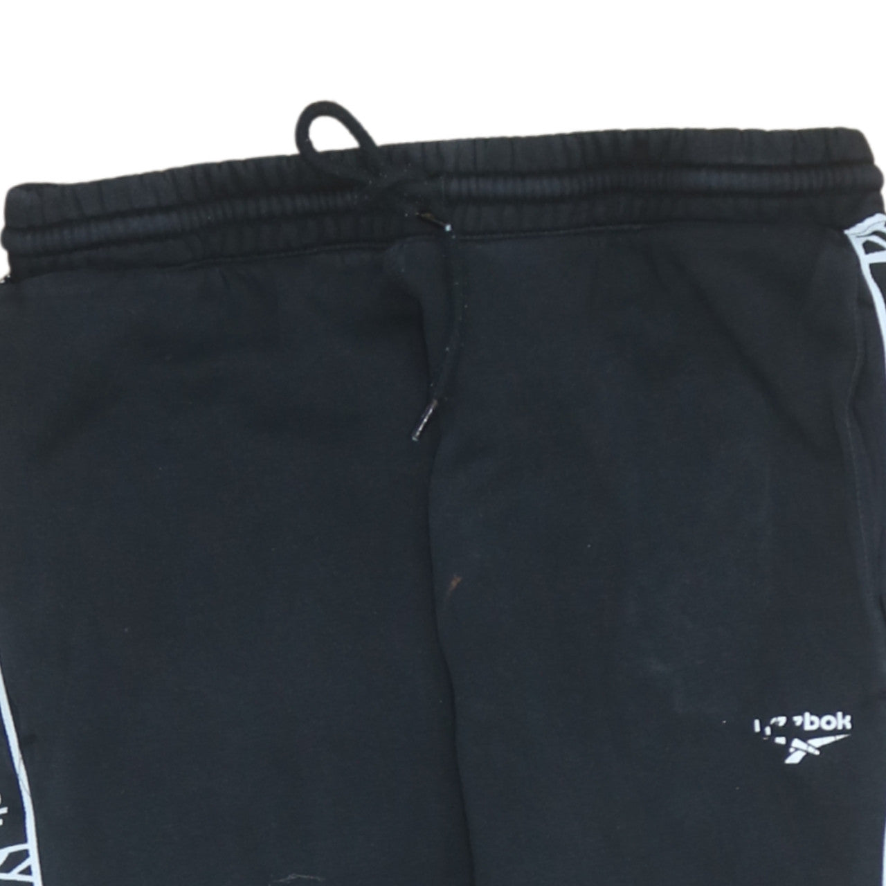 Mens UK Size M Reebok Regular Fit Jogger Black Trousers