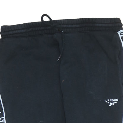 Mens UK Size M Reebok Regular Fit Jogger Black Trousers