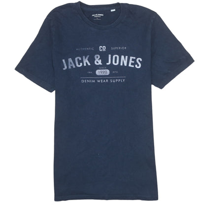 Mens UK Size L JACK & JONES Blue  T-Shirt