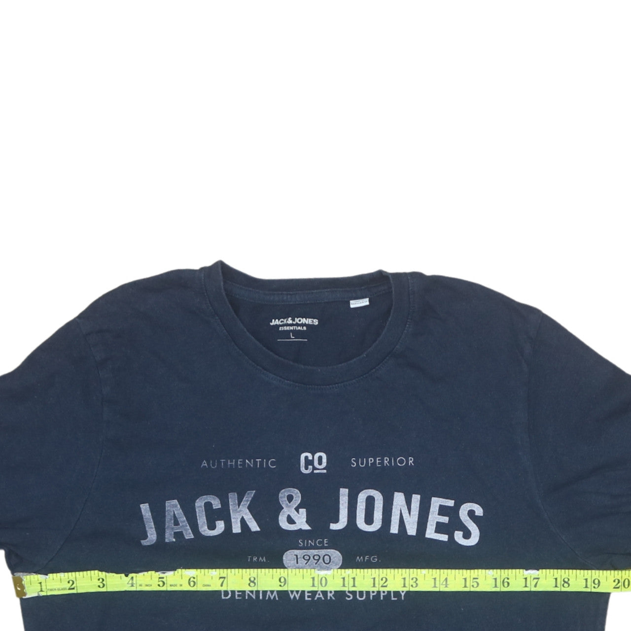 Mens UK Size L JACK & JONES Blue  T-Shirt