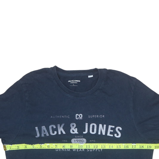 Mens UK Size L JACK & JONES Blue  T-Shirt