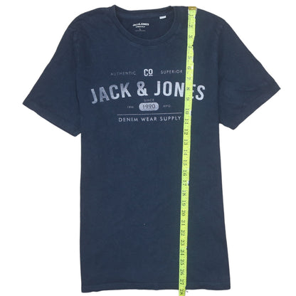Mens UK Size L JACK & JONES Blue  T-Shirt