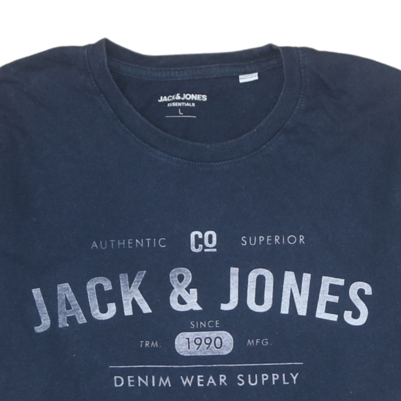 Mens UK Size L JACK & JONES Blue  T-Shirt