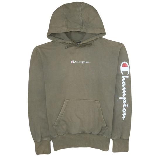 Mens UK Size M Champion Brown Pullover Hoodie