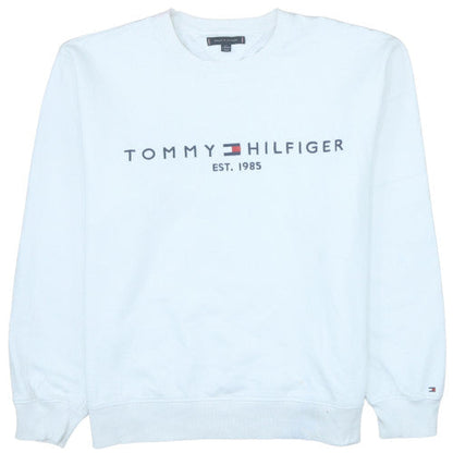 Mens UK Size 2XL Tommy Hilfiger White Pullover Sweatshirt
