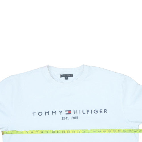 Mens UK Size 2XL Tommy Hilfiger White Pullover Sweatshirt