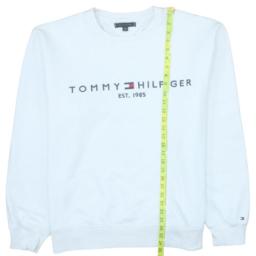 Mens UK Size 2XL Tommy Hilfiger White Pullover Sweatshirt