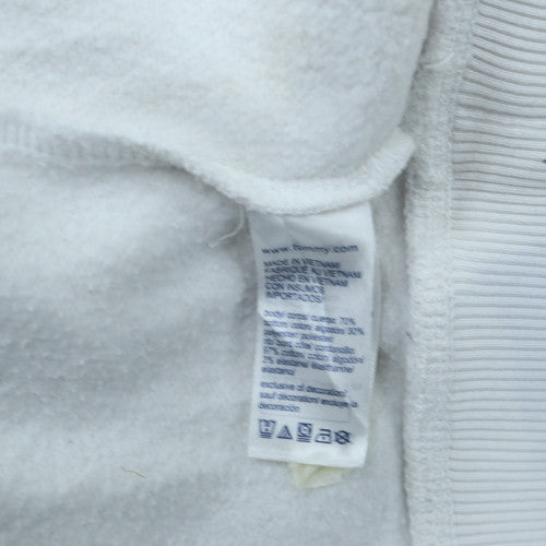 Mens UK Size 2XL Tommy Hilfiger White Pullover Sweatshirt