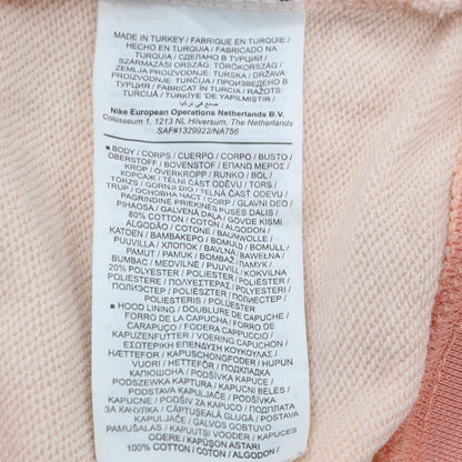 Womens UK Size S Nike Pink Pullover Hoodie