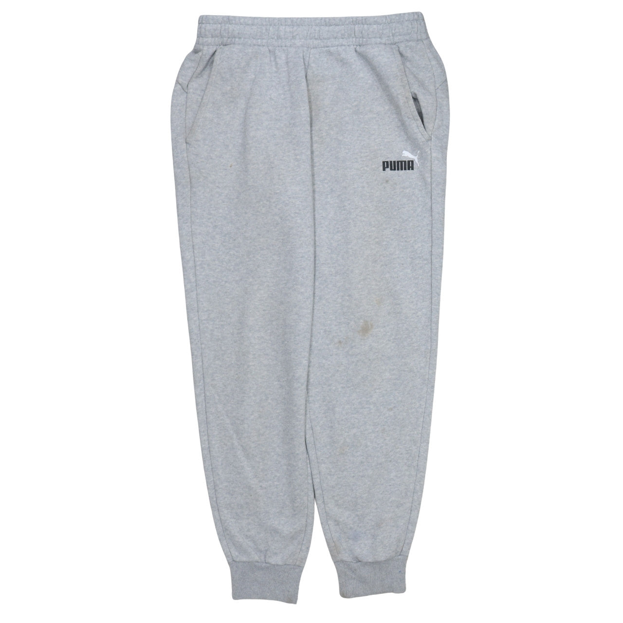 Mens UK Size L PUMA Regular Fit Sweatpants Grey Trousers