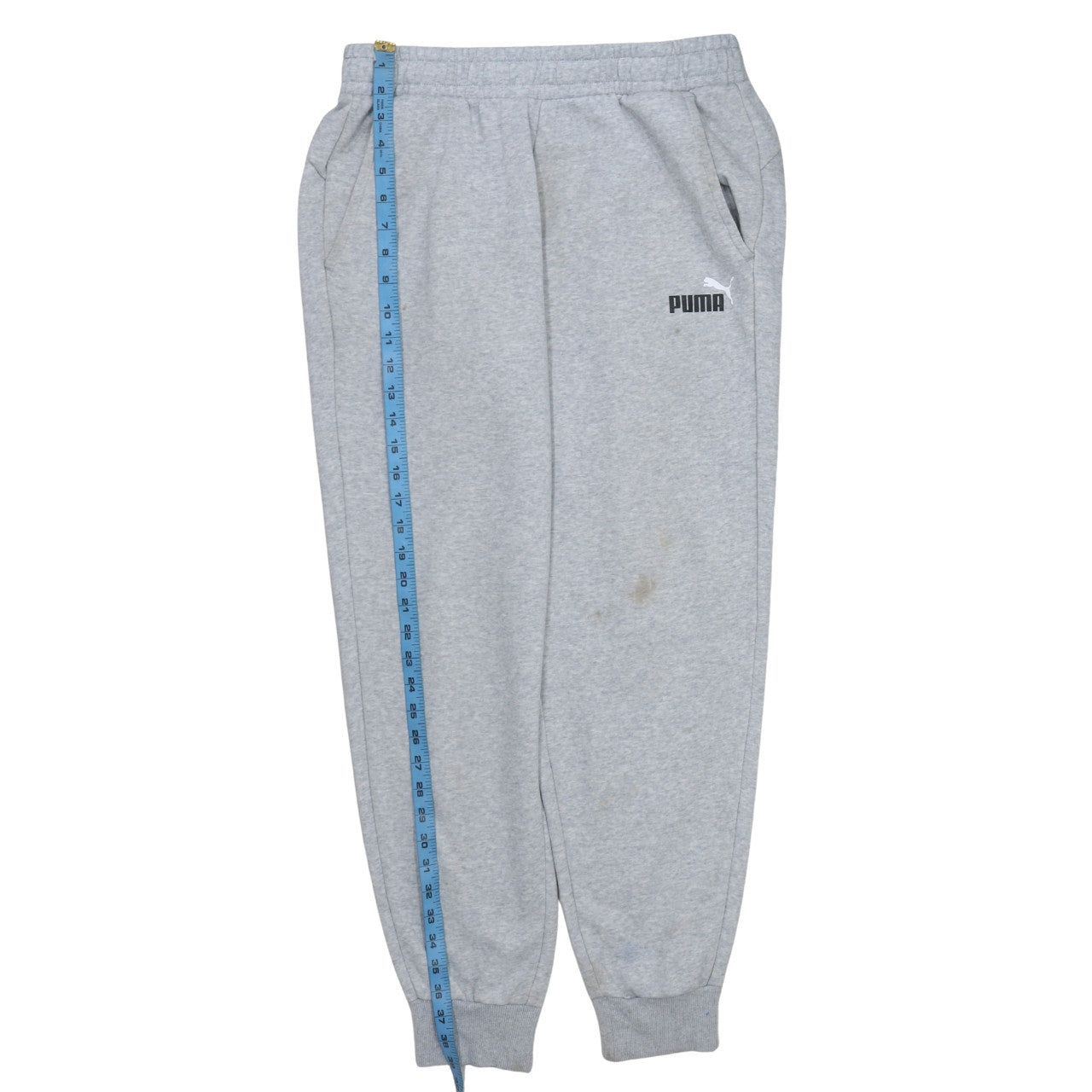 Mens UK Size L PUMA Regular Fit Sweatpants Grey Trousers