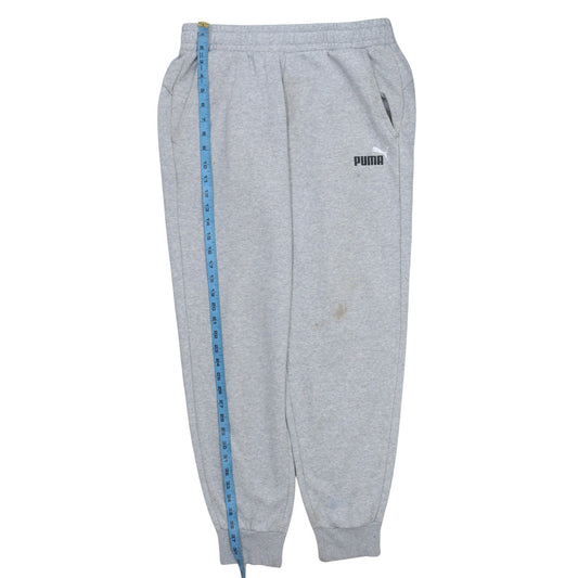 Mens UK Size L PUMA Regular Fit Sweatpants Grey Trousers