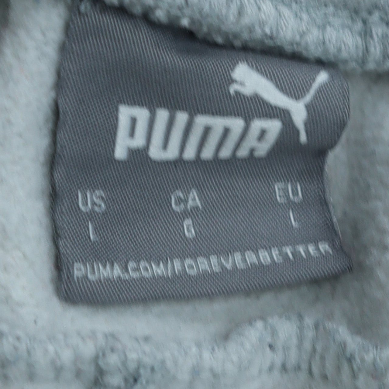 Mens UK Size L PUMA Regular Fit Sweatpants Grey Trousers