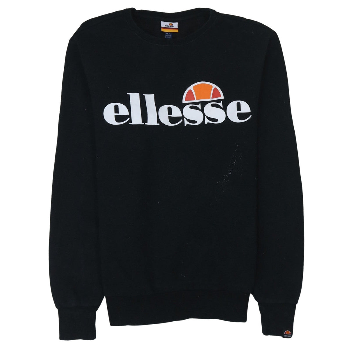 Mens UK Size S ellesse Black Pullover Sweatshirt
