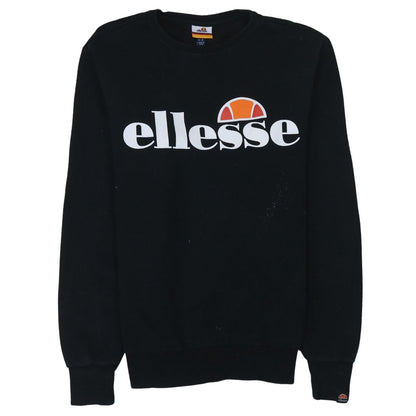 Mens UK Size S ellesse Black Pullover Sweatshirt