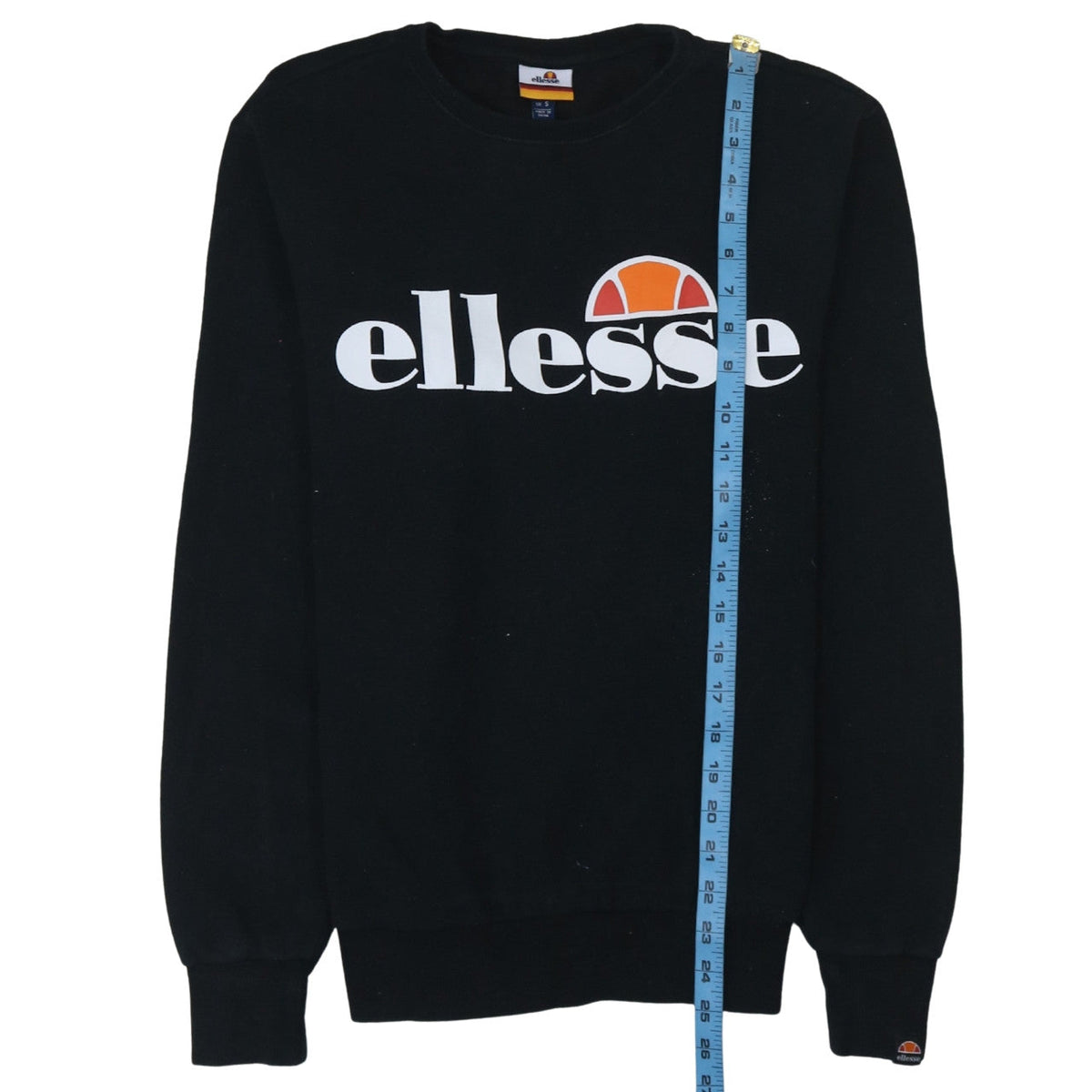 Mens UK Size S ellesse Black Pullover Sweatshirt