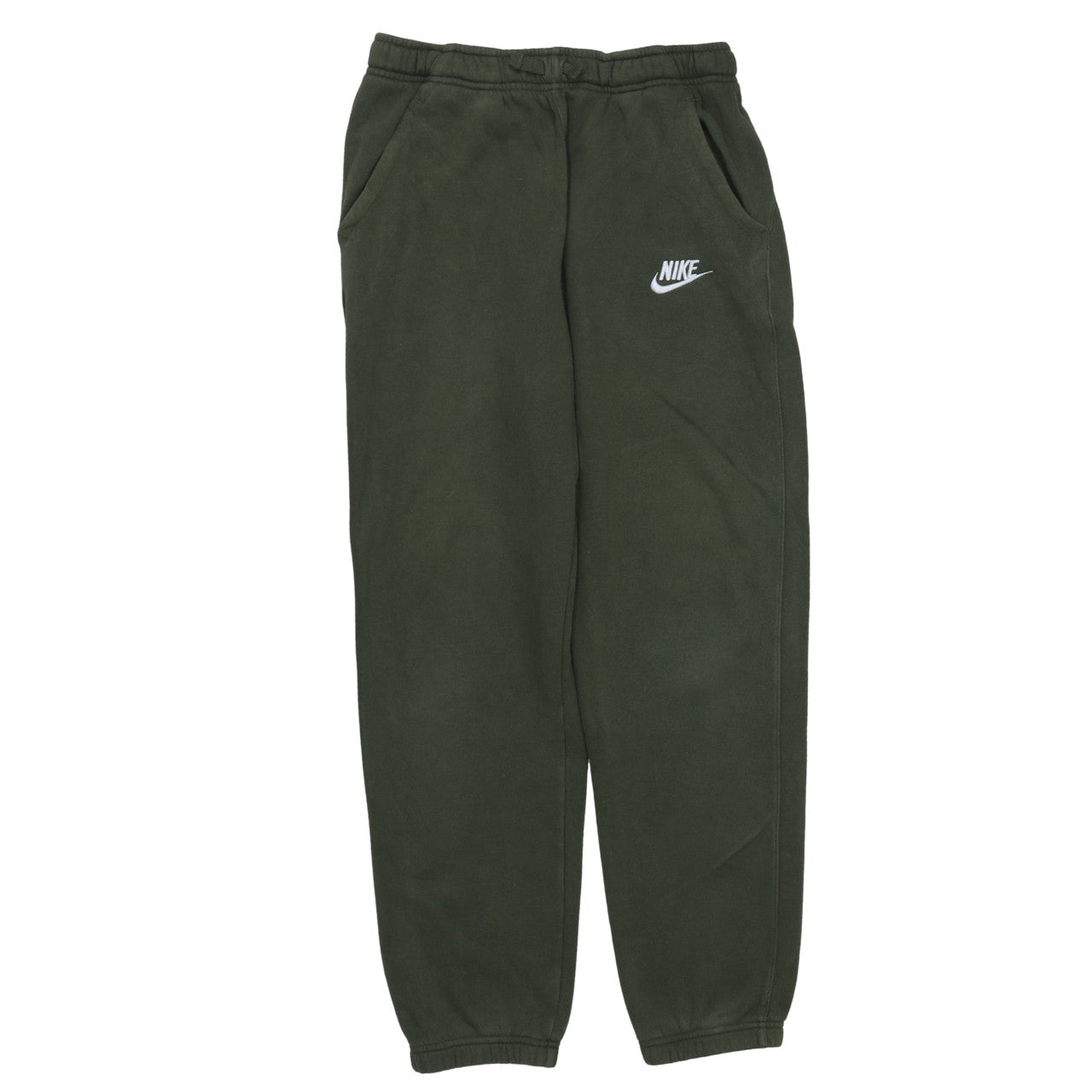 Boys UK Size 13-15 Years Nike Regular Fit Sweatpants Green Trousers