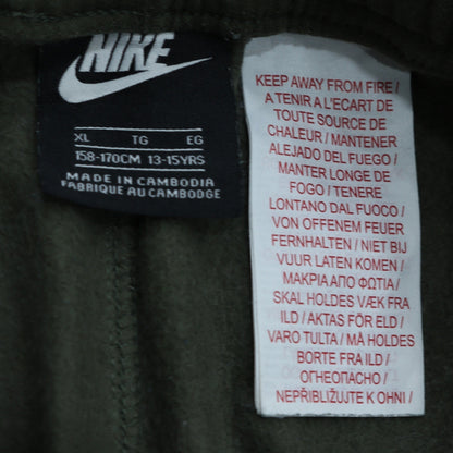 Boys UK Size 13-15 Years Nike Regular Fit Sweatpants Green Trousers