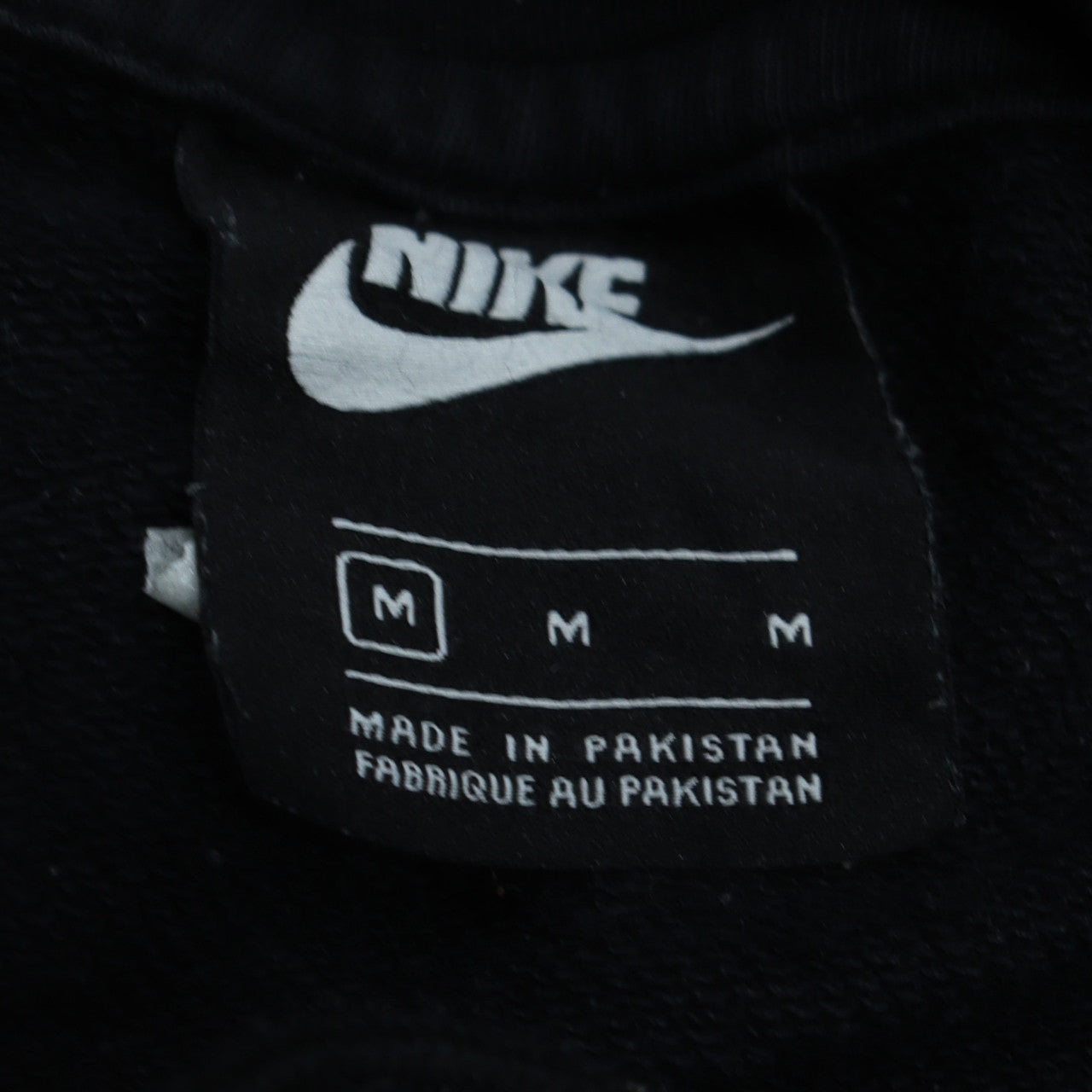Mens UK Size M Nike Black Pullover Hoodie