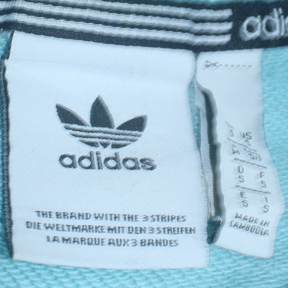 Adidas Mens Blue Colour Block Crew Neck Sweatshirt Small