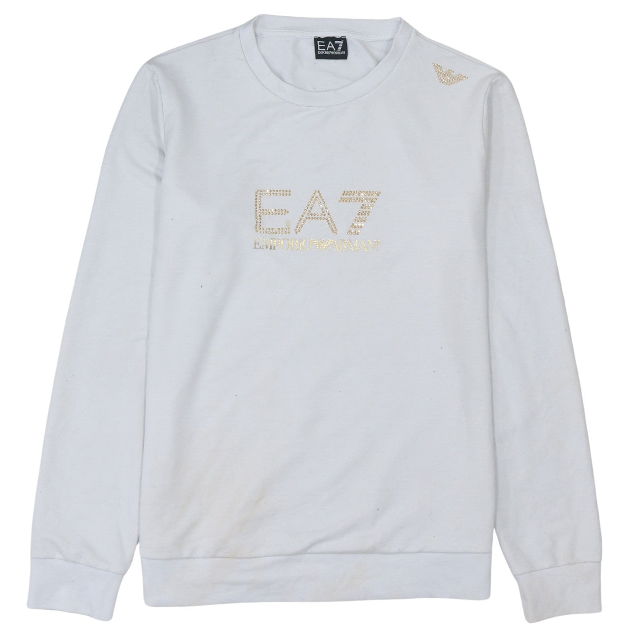 Womens UK Size XL Emporio Armani White Pullover Sweatshirt
