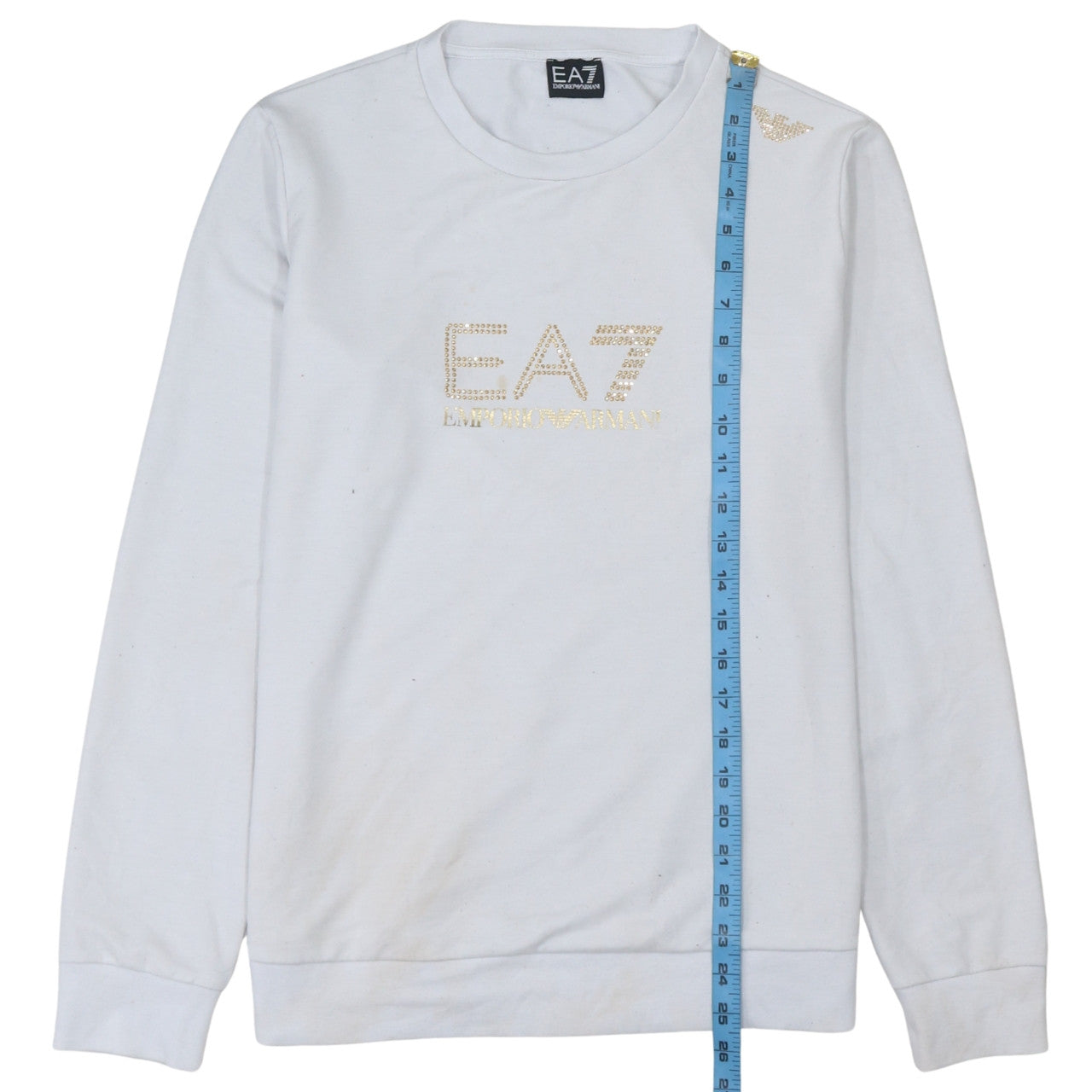 Womens UK Size XL Emporio Armani White Pullover Sweatshirt