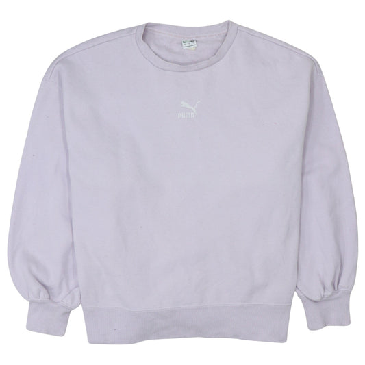 Womens UK Size L PUMA Purple Pullover Sweatshirt