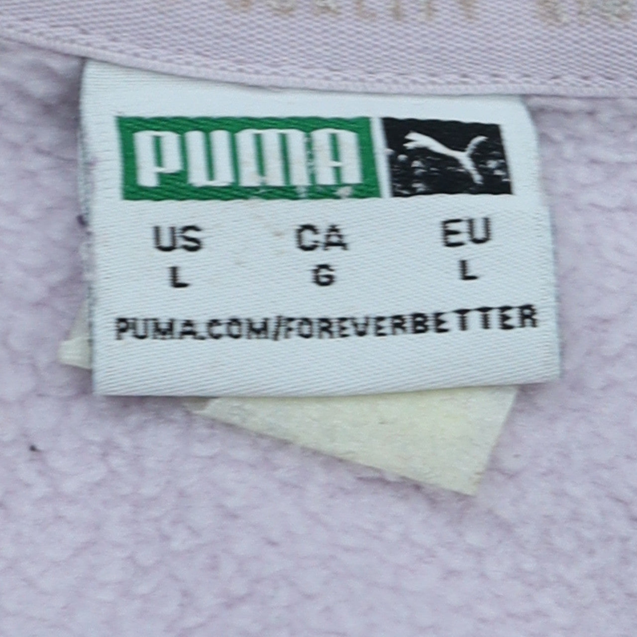 Womens UK Size L PUMA Purple Pullover Sweatshirt