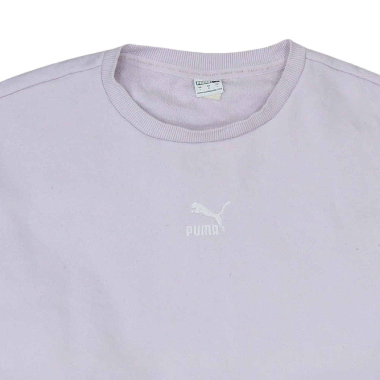 Womens UK Size L PUMA Purple Pullover Sweatshirt