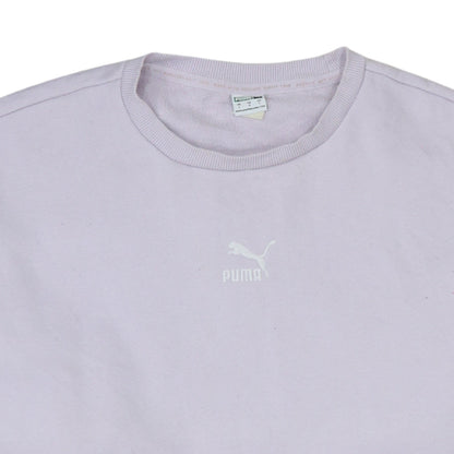 Womens UK Size L PUMA Purple Pullover Sweatshirt