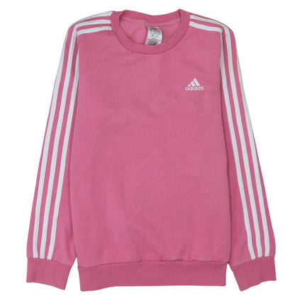 Womens UK Size 12-14 adidas Pink Pullover Sweatshirt