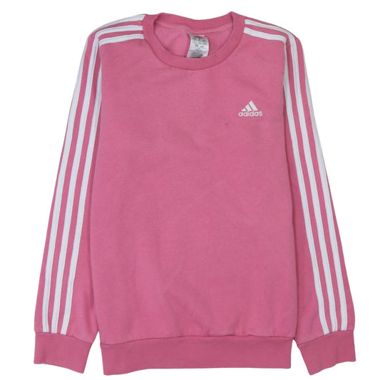 Womens UK Size 12-14 adidas Pink Pullover Sweatshirt