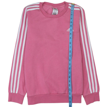 Womens UK Size 12-14 adidas Pink Pullover Sweatshirt