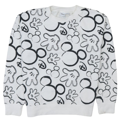 Womens UK Size S Disney White Pullover Sweatshirt