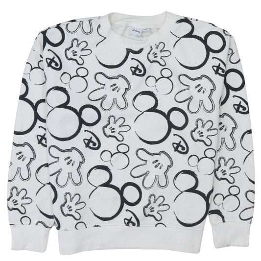 Womens UK Size S Disney White Pullover Sweatshirt